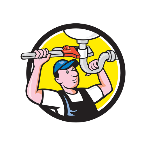 Plumber Repair Sink Pipe Wrench Circle Cartoon Aloysius Patrimonio Removebg Preview