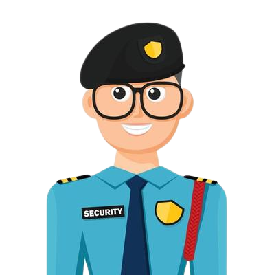 Security Guard In Simple Flat Personal Profile Icon Or Symbol People Concept Illustration Vector Removebg Preview